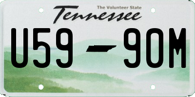 TN license plate U5990M