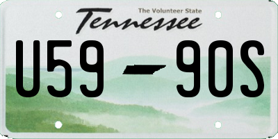 TN license plate U5990S