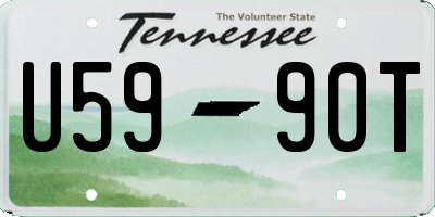 TN license plate U5990T