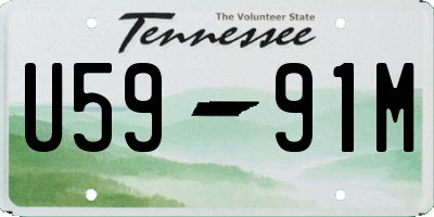 TN license plate U5991M