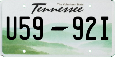 TN license plate U5992I