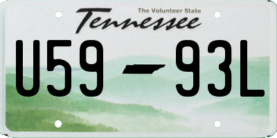 TN license plate U5993L