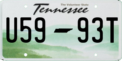 TN license plate U5993T