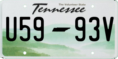 TN license plate U5993V