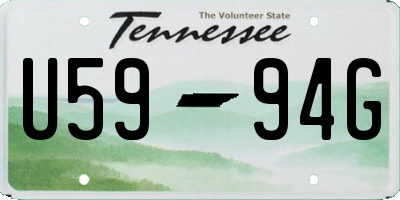 TN license plate U5994G
