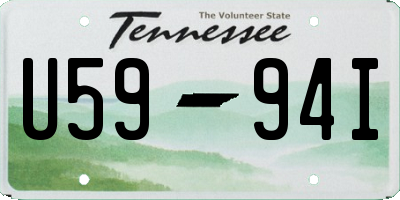 TN license plate U5994I