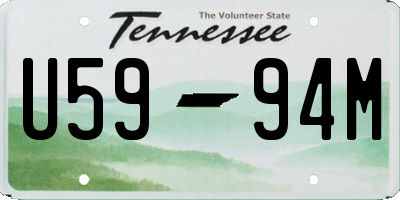 TN license plate U5994M
