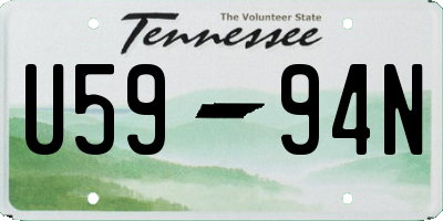 TN license plate U5994N