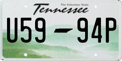 TN license plate U5994P