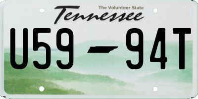 TN license plate U5994T