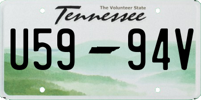 TN license plate U5994V