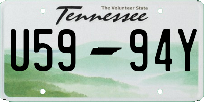 TN license plate U5994Y