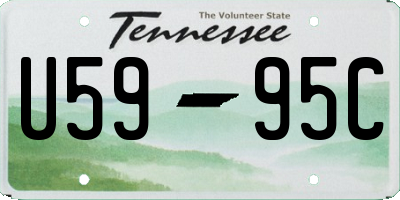 TN license plate U5995C