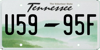 TN license plate U5995F
