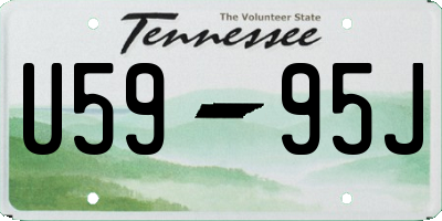 TN license plate U5995J