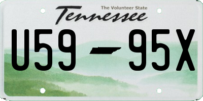 TN license plate U5995X