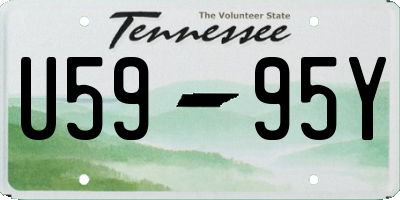 TN license plate U5995Y