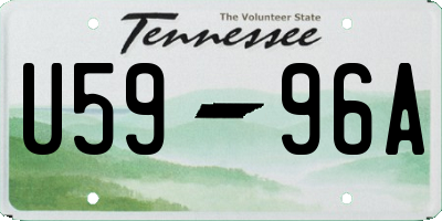 TN license plate U5996A