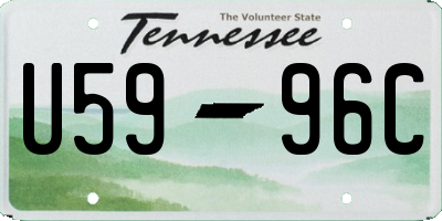 TN license plate U5996C