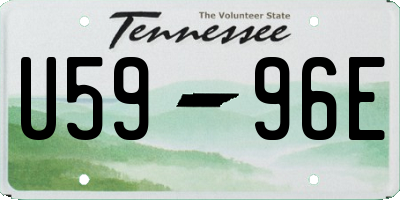 TN license plate U5996E