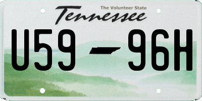 TN license plate U5996H