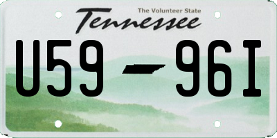 TN license plate U5996I