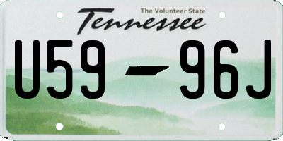 TN license plate U5996J
