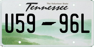 TN license plate U5996L