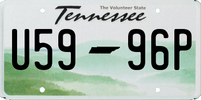 TN license plate U5996P