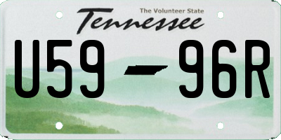 TN license plate U5996R