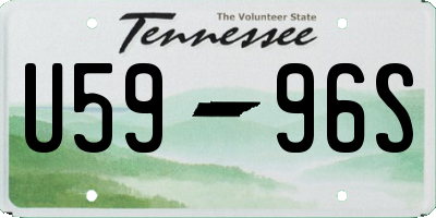 TN license plate U5996S