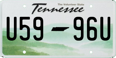 TN license plate U5996U