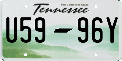 TN license plate U5996Y