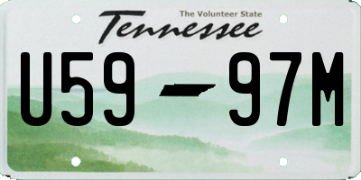 TN license plate U5997M
