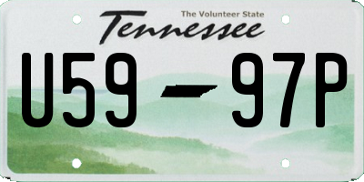 TN license plate U5997P