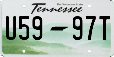 TN license plate U5997T