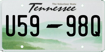 TN license plate U5998Q