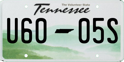 TN license plate U6005S