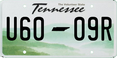 TN license plate U6009R