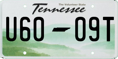TN license plate U6009T