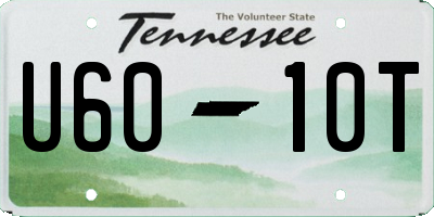 TN license plate U6010T