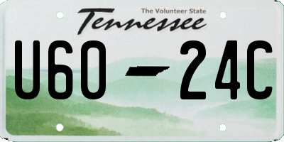 TN license plate U6024C