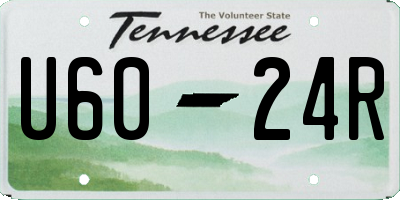 TN license plate U6024R