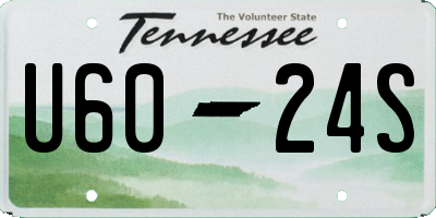 TN license plate U6024S