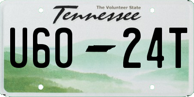 TN license plate U6024T