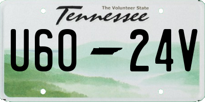 TN license plate U6024V