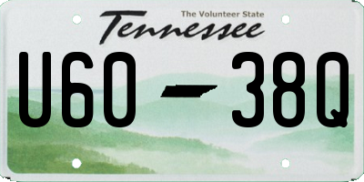 TN license plate U6038Q