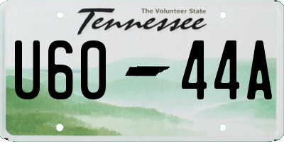 TN license plate U6044A