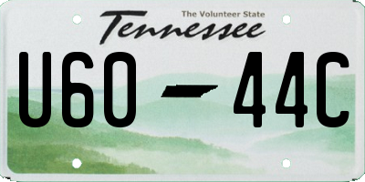 TN license plate U6044C
