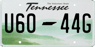 TN license plate U6044G